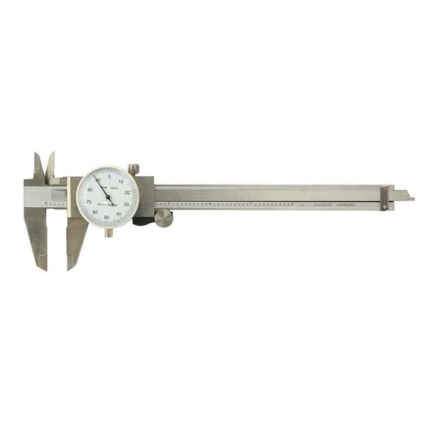 Big Horn Professional Dial Caliper with 6 Inch Measuring Range 19201